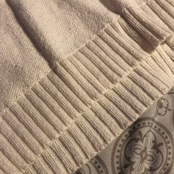 Lace Up Cream Sweater - Picture 5 of 5